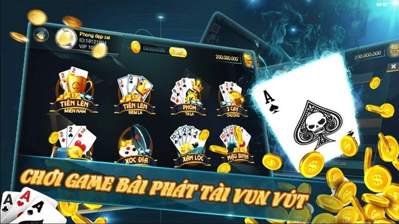 Sảnh game bài của 789club mang đến những trải nghiệm đẳng cấp