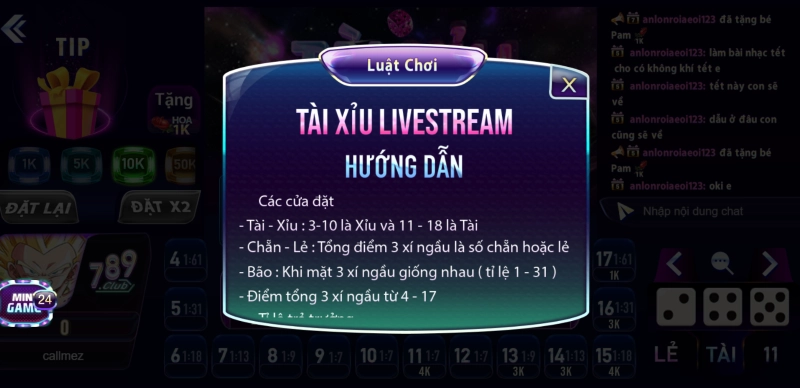 ảnh tài xỉu 789 Club
