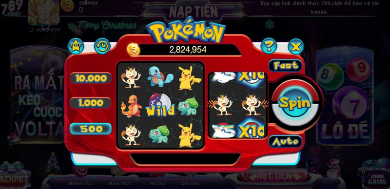 Mini game Pokemon – Săn Jackpot khủng lên tới 10.000 lần