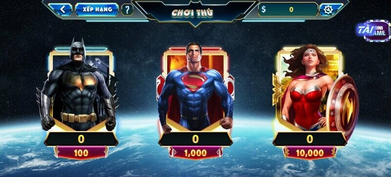 Hướng dẫn chơi nổ hũ Justice League săn hũ trăm tỷ