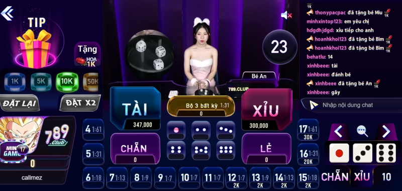 Tài xỉu livestream – Game đổi thưởng hấp dẫn cùng dealer nóng bỏng