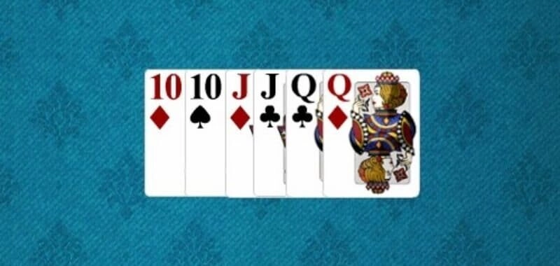 Ba đôi thông trong game bài Sâm Lốc